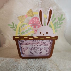 Lanterne de Pâques Lapins & Cloches 3D